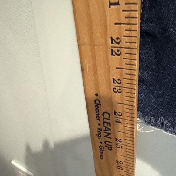 Frame Jeans Womens 25x24 Ali High Rise Cigarette Prescott Raw Hem Stretch Denim - Picture 8 of 16